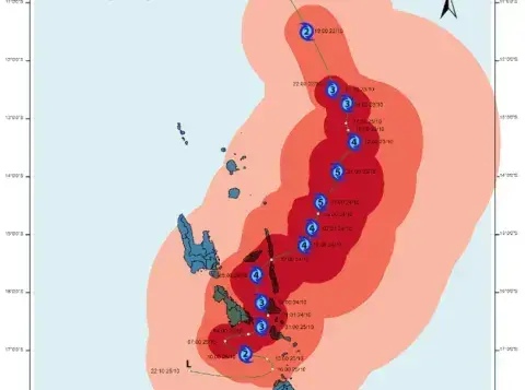 Vanuatu hit by Cyclone Lola, the region’s earliest ever Category 5 cyclone